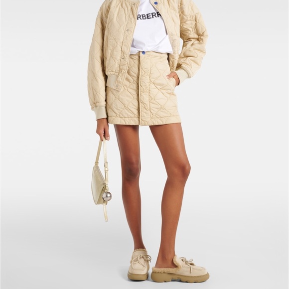 BURBERRY - EKD Shearling Lined Suede Mules w/ Box & Dustbags - Picture 6 of 6